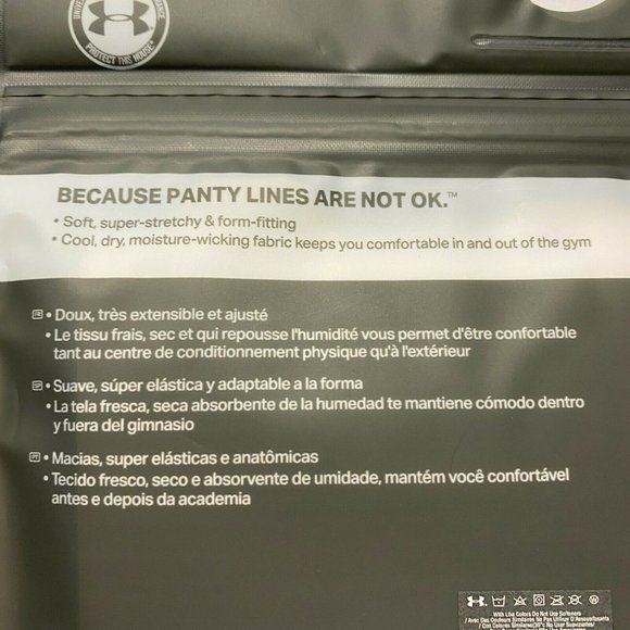 Women's Under Armour Pure Stretch 3-Pack Hipster Panty - Black Beige Blue - L - Picture 3 of 4